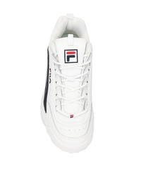 Chaussures de sport blanc et bleu marine Fila