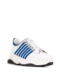 Chaussures de sport blanc et bleu marine DSQUARED2