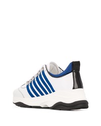 Chaussures de sport blanc et bleu marine DSQUARED2