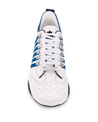 Chaussures de sport blanc et bleu marine DSQUARED2