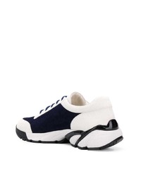 Chaussures de sport blanc et bleu marine Mr & Mrs Italy