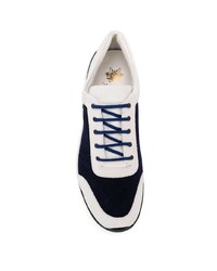 Chaussures de sport blanc et bleu marine Mr & Mrs Italy