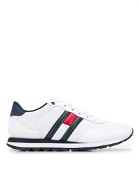 Chaussures de sport blanc et bleu marine Tommy Jeans