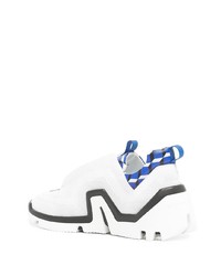 Chaussures de sport blanc et bleu marine Pierre Hardy