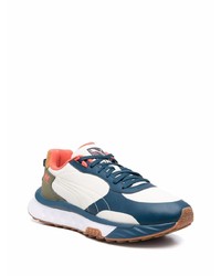 Chaussures de sport blanc et bleu marine Puma