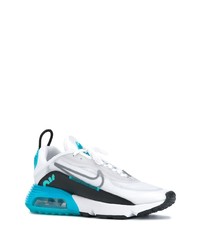 Chaussures de sport blanc et bleu Nike