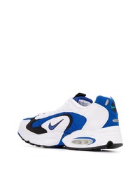 Chaussures de sport blanc et bleu Nike