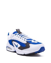 Chaussures de sport blanc et bleu Nike