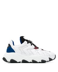 Chaussures de sport blanc et bleu Ash