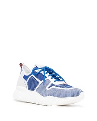 Chaussures de sport blanc et bleu Bally