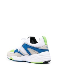 Chaussures de sport blanc et bleu Puma