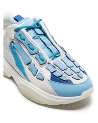 Chaussures de sport blanc et bleu Amiri