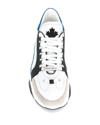 Chaussures de sport blanc et bleu DSQUARED2