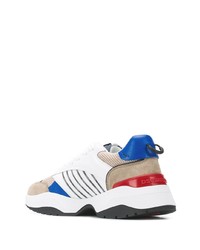 Chaussures de sport blanc et bleu DSQUARED2