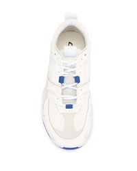 Chaussures de sport blanc et bleu Marcelo Burlon County of Milan