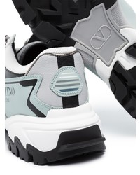 Chaussures de sport blanc et bleu Valentino Garavani