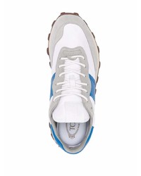 Chaussures de sport blanc et bleu Tod's