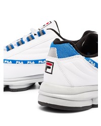 Chaussures de sport blanc et bleu Fila