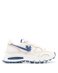 Chaussures de sport blanc et bleu DSQUARED2