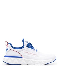 Chaussures de sport blanc et bleu Ea7 Emporio Armani