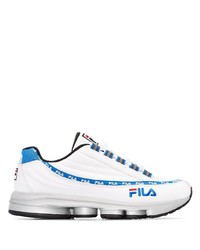 Chaussures de sport blanc et bleu Fila