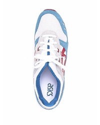 Chaussures de sport blanc et bleu Asics