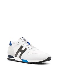 Chaussures de sport blanc et bleu Hogan