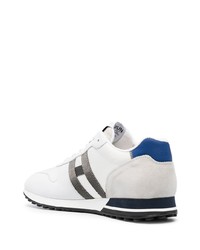 Chaussures de sport blanc et bleu Hogan