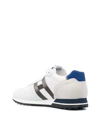 Chaussures de sport blanc et bleu Hogan