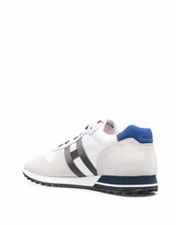 Chaussures de sport blanc et bleu Hogan