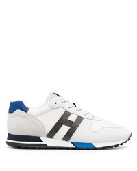 Chaussures de sport blanc et bleu Hogan