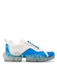 Chaussures de sport blanc et bleu Jimmy Choo