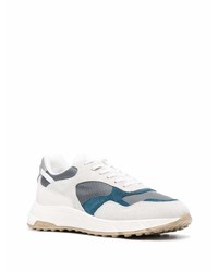 Chaussures de sport blanc et bleu Hogan