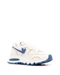 Chaussures de sport blanc et bleu DSQUARED2