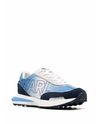 Chaussures de sport blanc et bleu Karl Lagerfeld