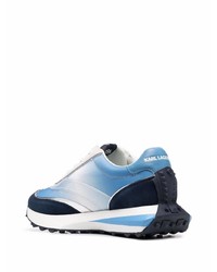 Chaussures de sport blanc et bleu Karl Lagerfeld