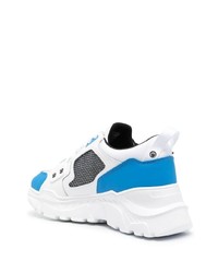 Chaussures de sport blanc et bleu VERSACE JEANS COUTURE