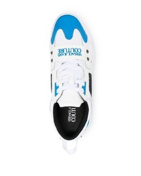 Chaussures de sport blanc et bleu VERSACE JEANS COUTURE