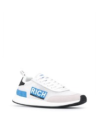 Chaussures de sport blanc et bleu John Richmond