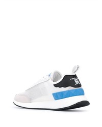 Chaussures de sport blanc et bleu John Richmond