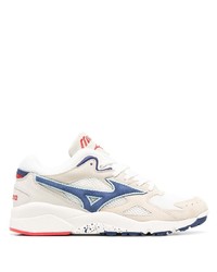 Chaussures de sport blanc et bleu Mizuno