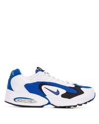 Chaussures de sport blanc et bleu Nike