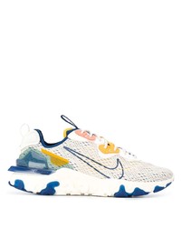 Chaussures de sport blanc et bleu Nike