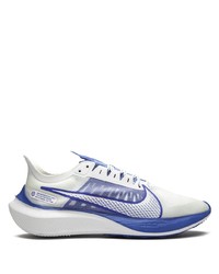 Chaussures de sport blanc et bleu Nike