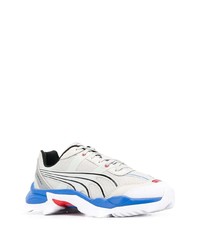 Chaussures de sport blanc et bleu Puma