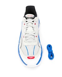 Chaussures de sport blanc et bleu Puma