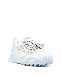 Chaussures de sport blanc et bleu Off-White