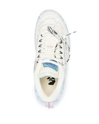 Chaussures de sport blanc et bleu Off-White