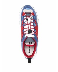 Chaussures de sport blanc et bleu DSQUARED2