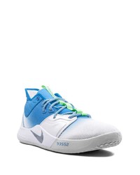 Chaussures de sport blanc et bleu Nike